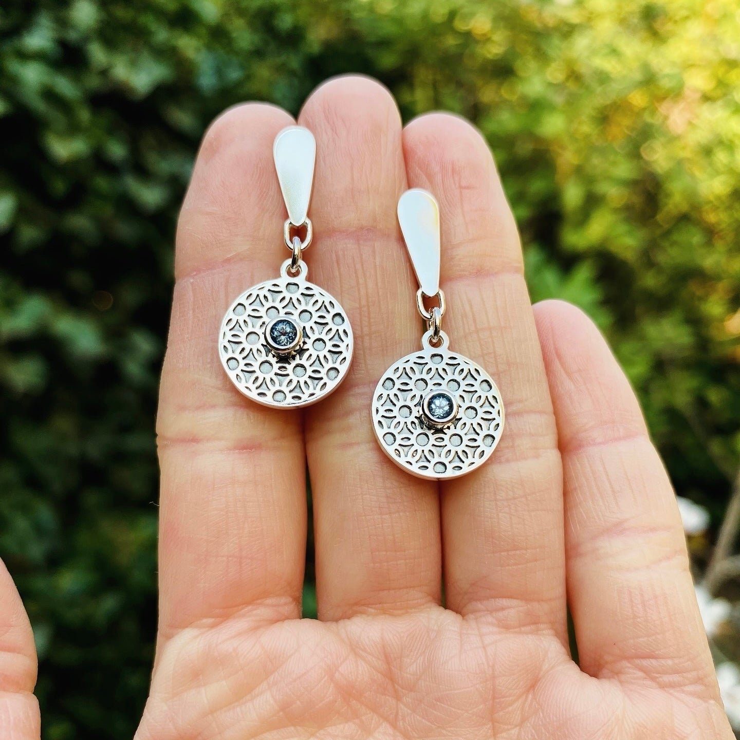 AROS FLOR DE LA VIDA TOPACIO