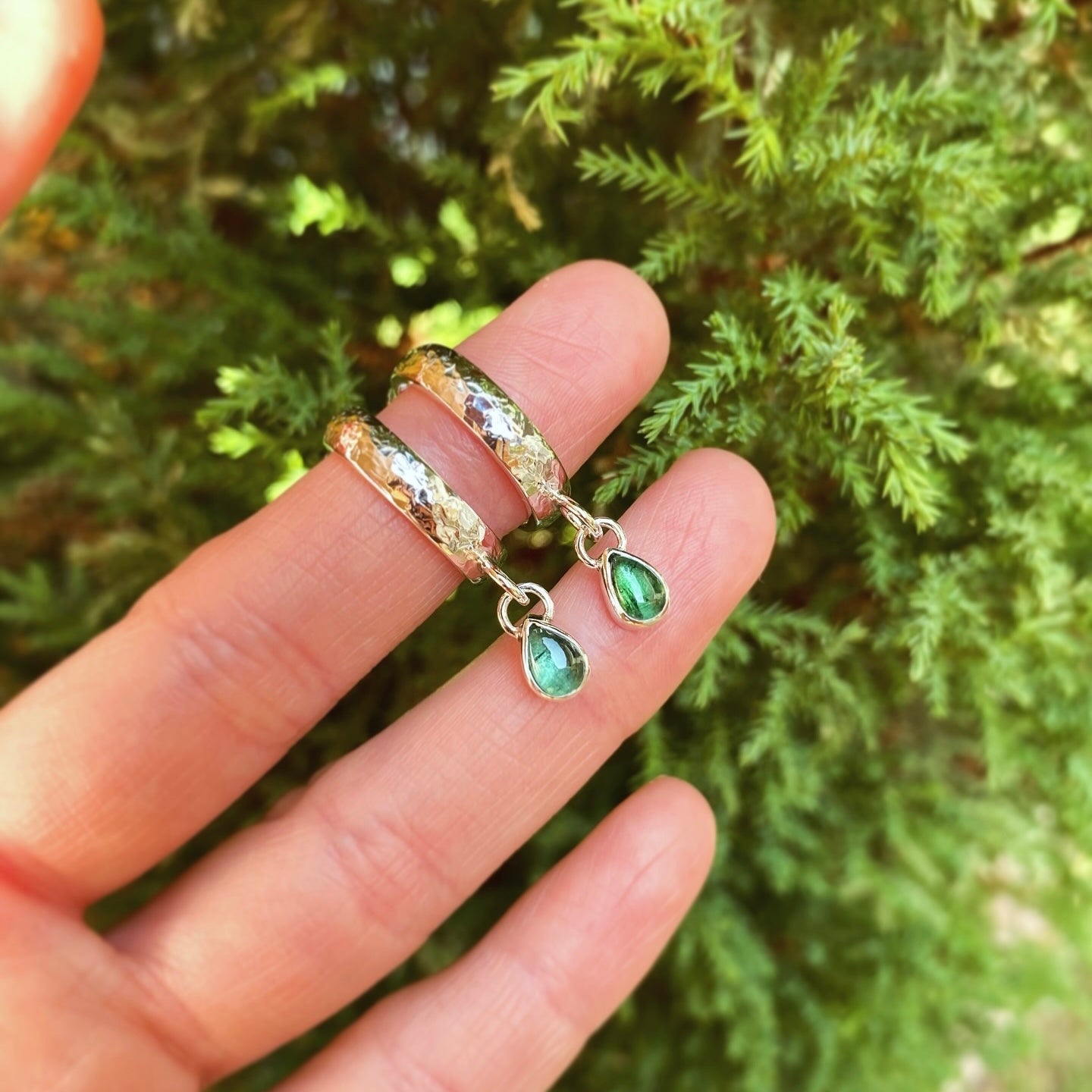 AROS ARGOLLA RÚSTICA 6 TURMALINA VERDE