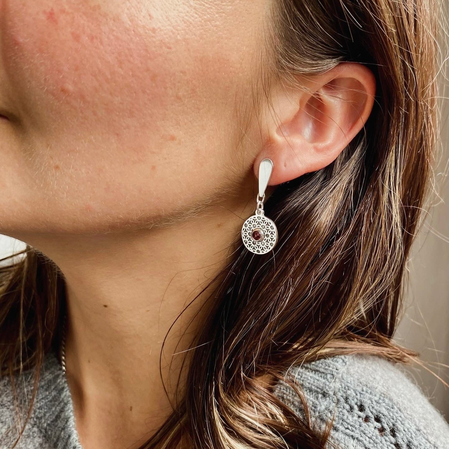 AROS FLOR DE LA VIDA CABUCHÓN